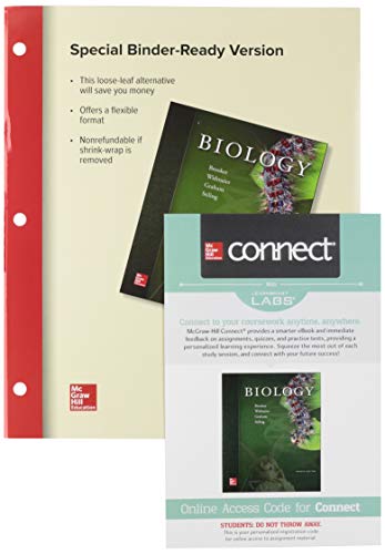 Gen Combo Ll Biology; Connect W Learnsmart Labs Access Card 4e