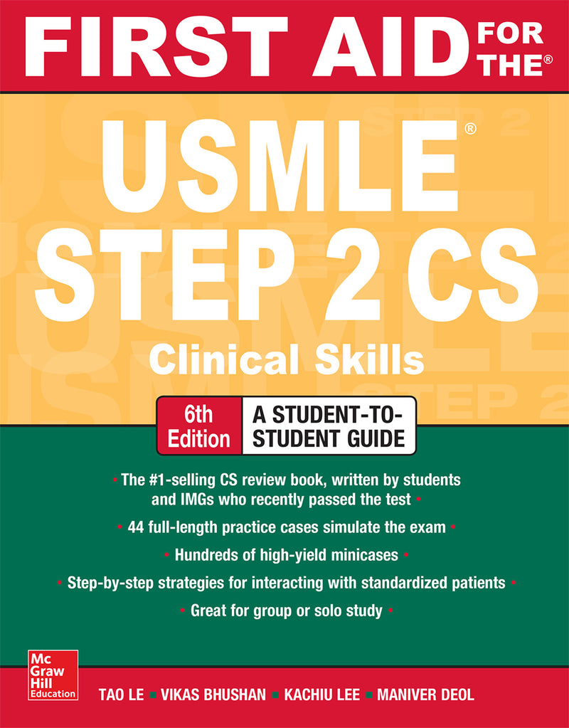 First Aid For The Usmle Step 2 Cs Sixth Edition 6e