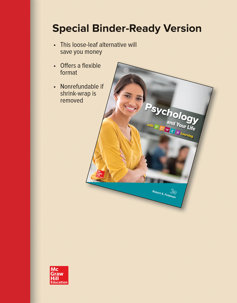 Loose Leaf For Psychology And Your Life With P.o.w.e.r Learning 3e