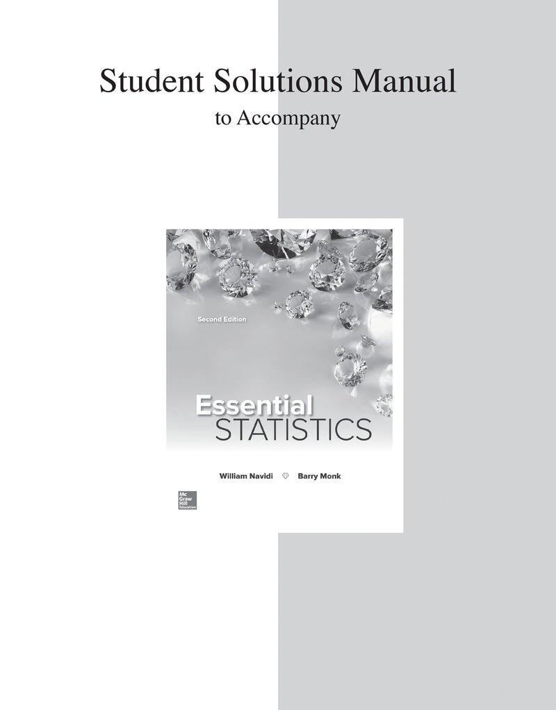 Student Solution Manual For Essential Statistics 2e