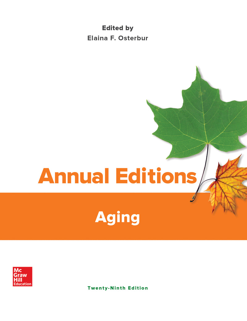 Annual Editions Aging 29e