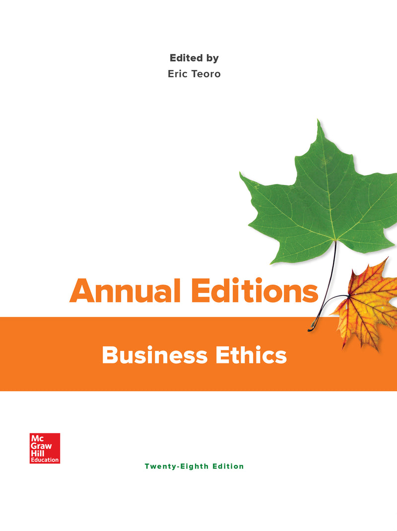 Annual Editions Business Ethics 28e