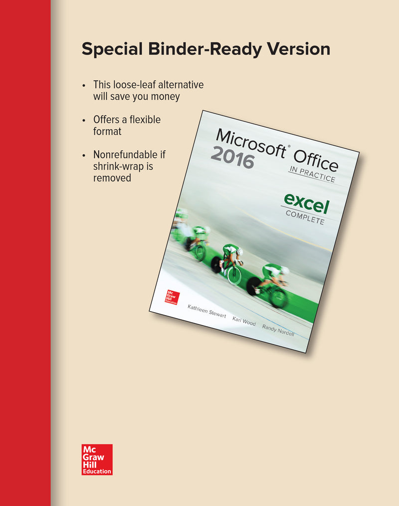 Looseleaf For Microsoft Office Excel 2016 Complete In Practice