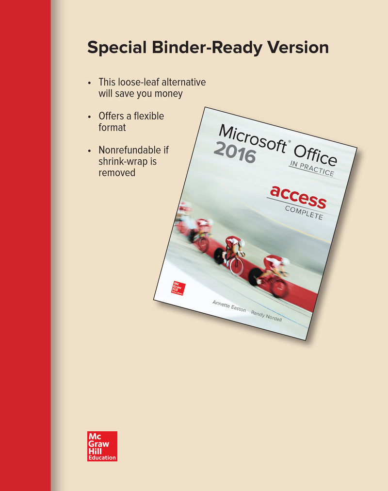 Looseleaf For Microsoft Office Access 2016 Complete In Practice