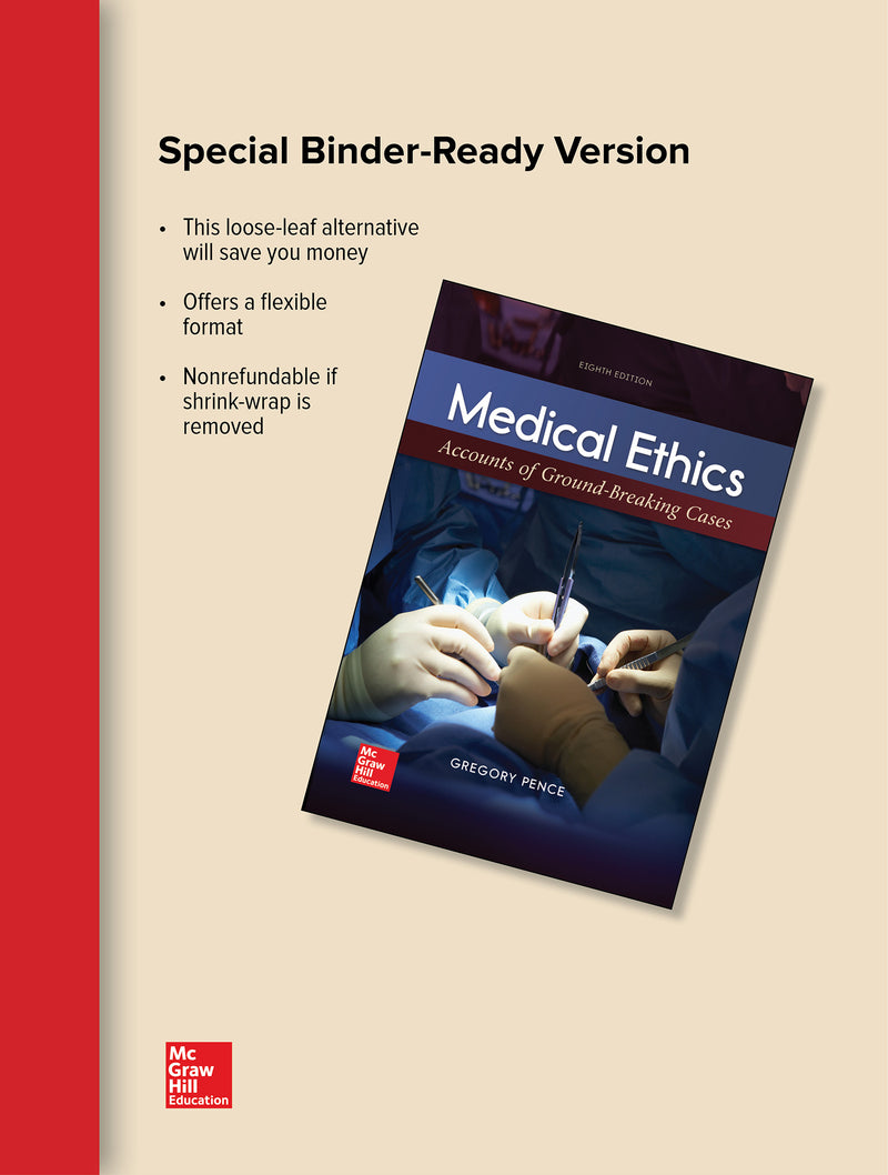 Gen Combo Looseleaf Medical Ethics; Connect Access Card 8e