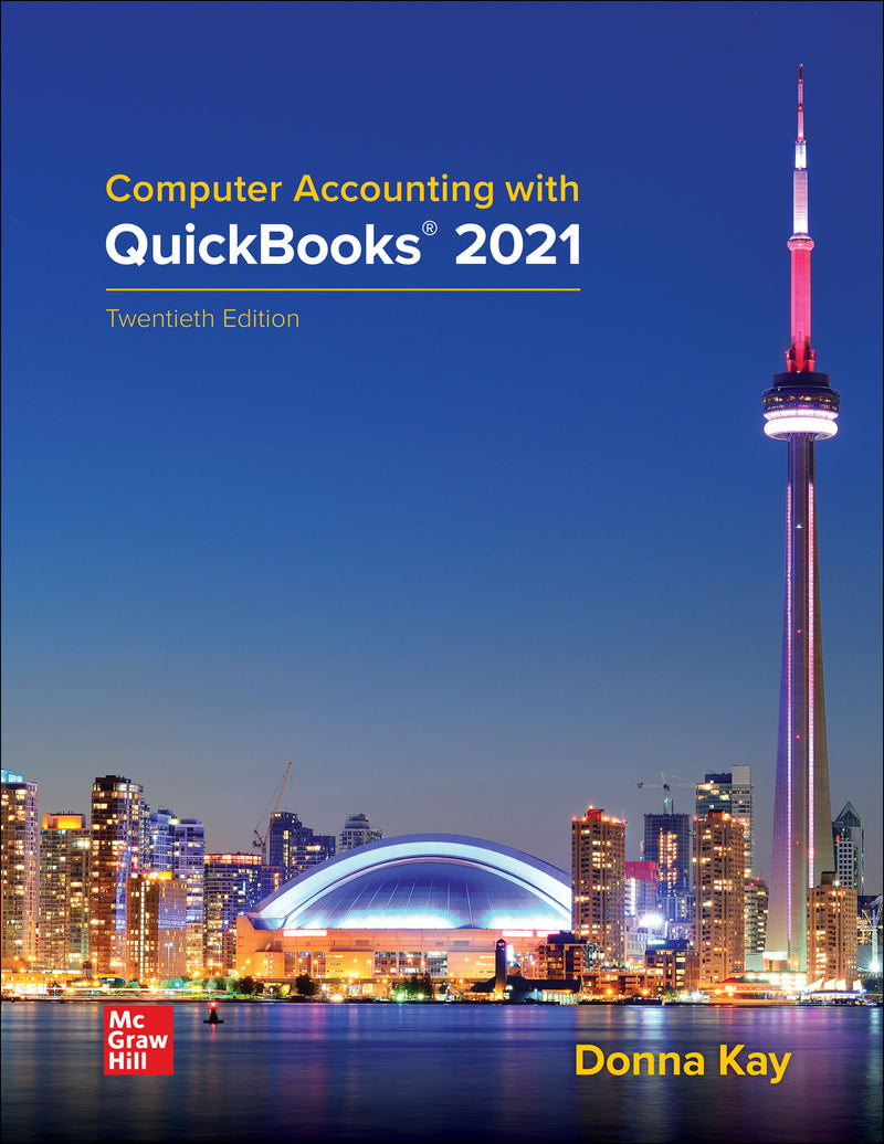 Computer Accounting With Quickbooks 2021 20e