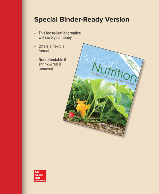 Loose Leaf For Human Nutrition Science For Healthy Living Updated With 2015 2020 Dietary Guidelines For Americans