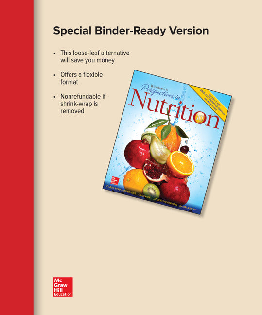 Loose Leaf For Wardlaws Perspectives In Nutrition Updated With 2015 2020 Dietary Guidelines For Americans