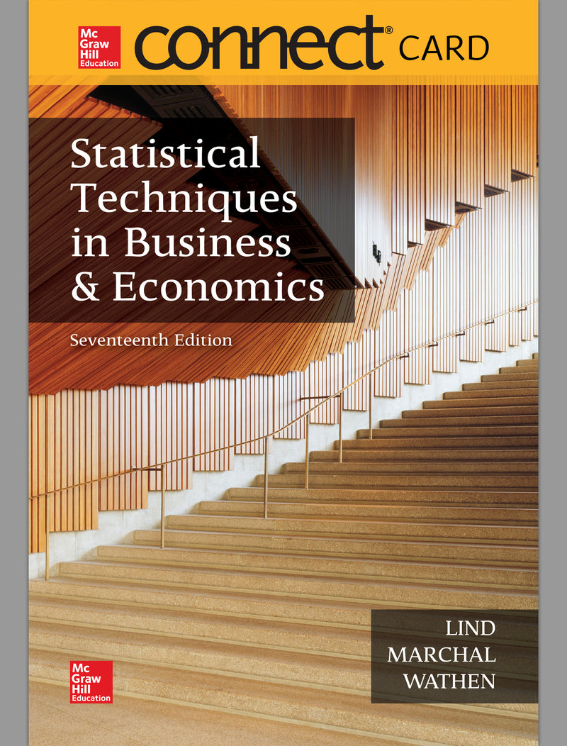 Connect Access Card For Statistical Techniques In Business & Economics 17e
