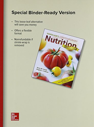 Gen Combo Ll Wardlaws Contemporary Nutrition Upd  Dietary Guidelines; Connect Ac