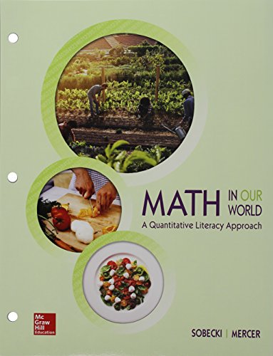 Quantitative Literacy Loose Leaf With Connect Math Hosted By Aleks Access Card