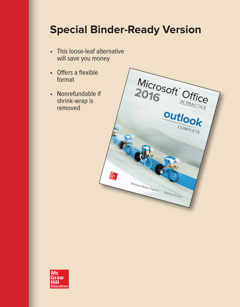 Looseleaf For Microsoft Office Outlook 2016 Complete In Practice