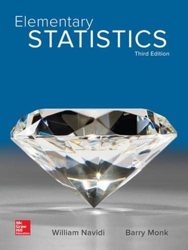 Elementary Statistics Navidi, William and Monk, Barry
