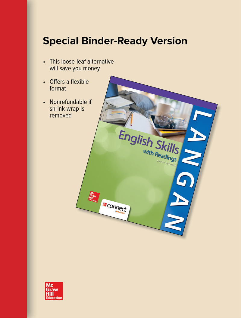 Loose Leaf English Skills With Readings 9e With Mla Booklet 2016 9e