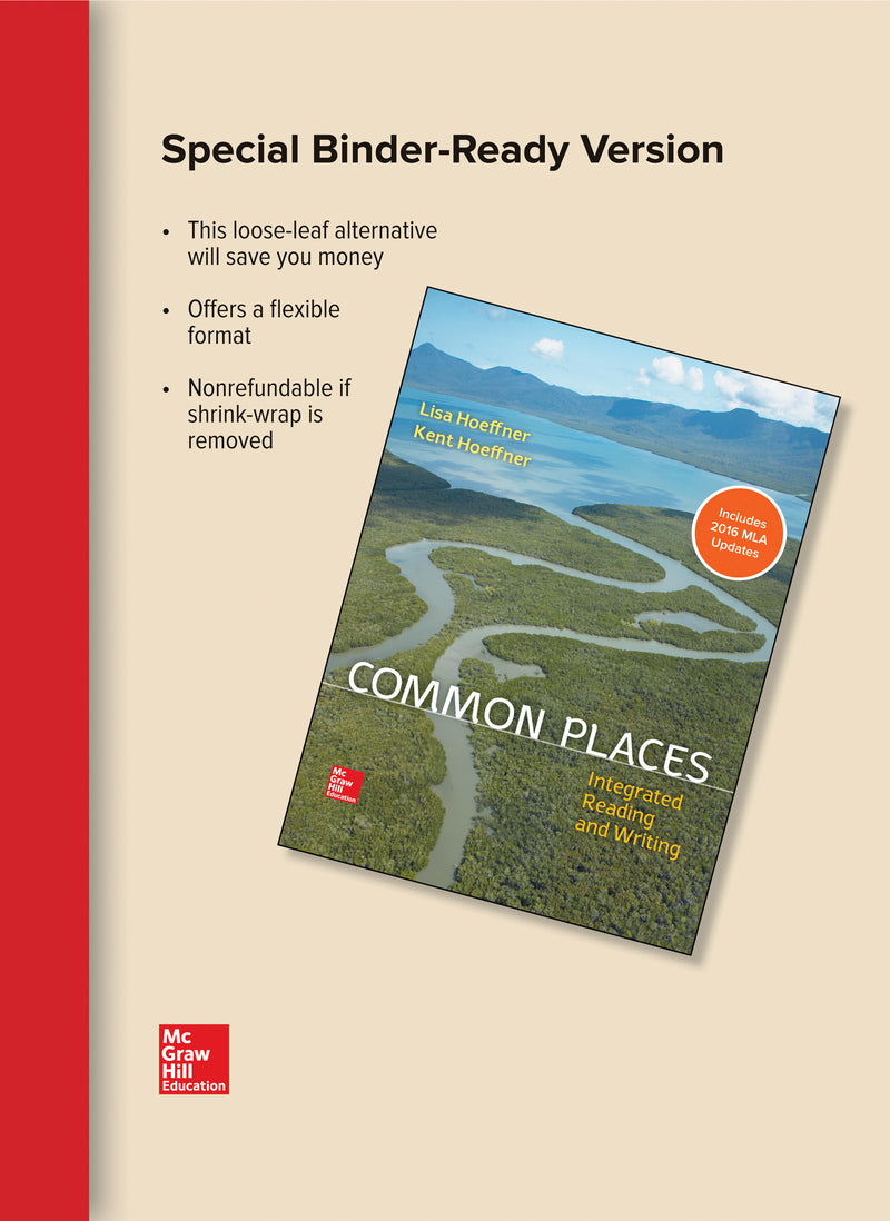 Looseleaf For Common Places Integrated Reading & Writing Mla 2016 Update
