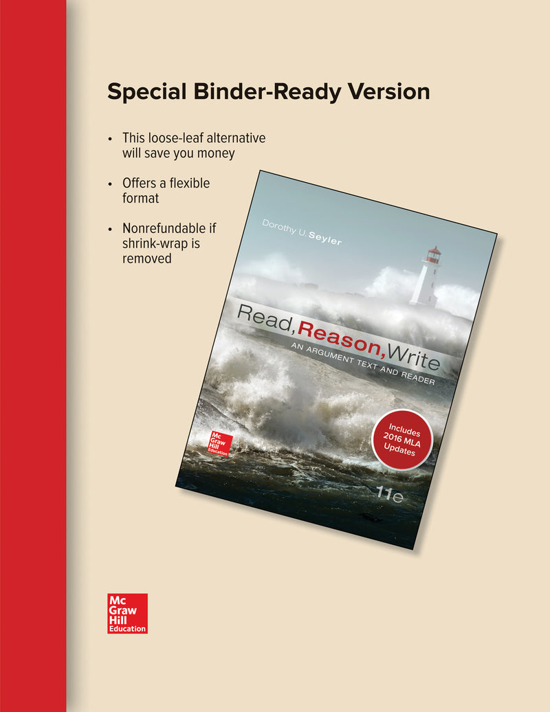 Looseleaf Read Reason Write Mla 2016 Update