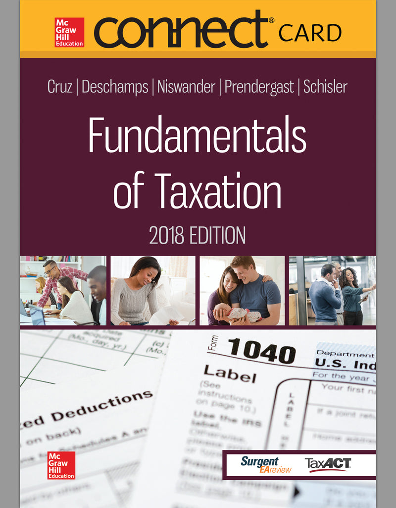 Connect Access Card For Fundamentals Of Taxation 2018 Edition
