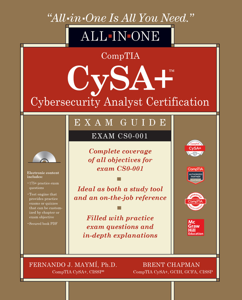 Comptia Cysa+ Cybersecurity Analyst Certification All In One Exam Guide Exam Cs0 001