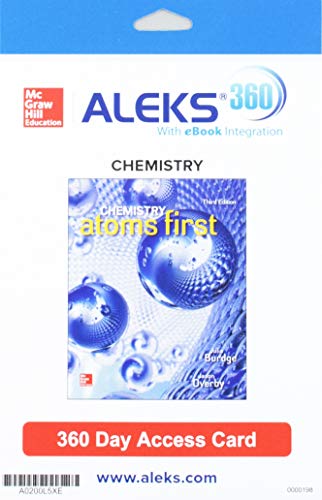 Gen Combo Connect 2y Ac Chemistry Atoms First; Aleks 360 2s Ac Chemistry Atoms 3e