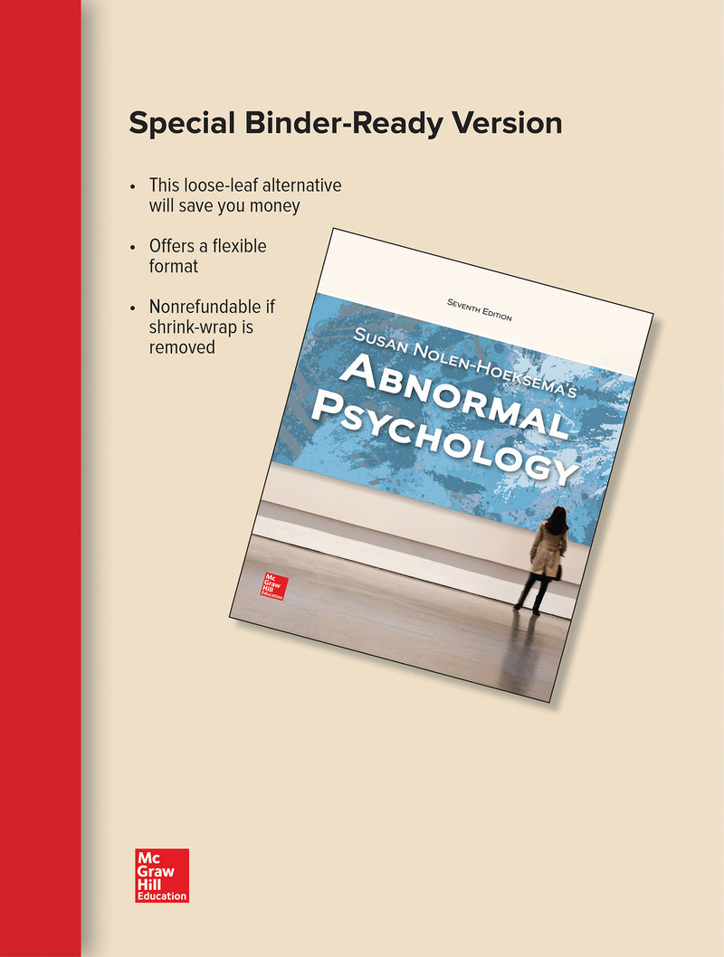Loose Leaf For Abnormal Psychology With Connect Access Card 7e