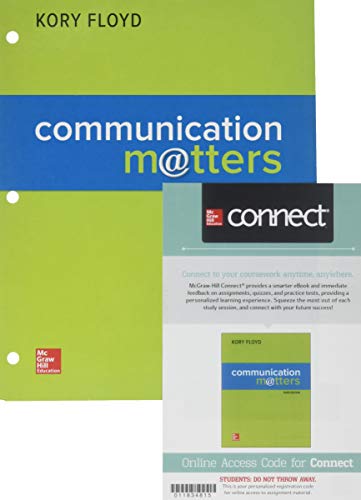 Looseleaf Communication Matters & Connect Access Card 3e