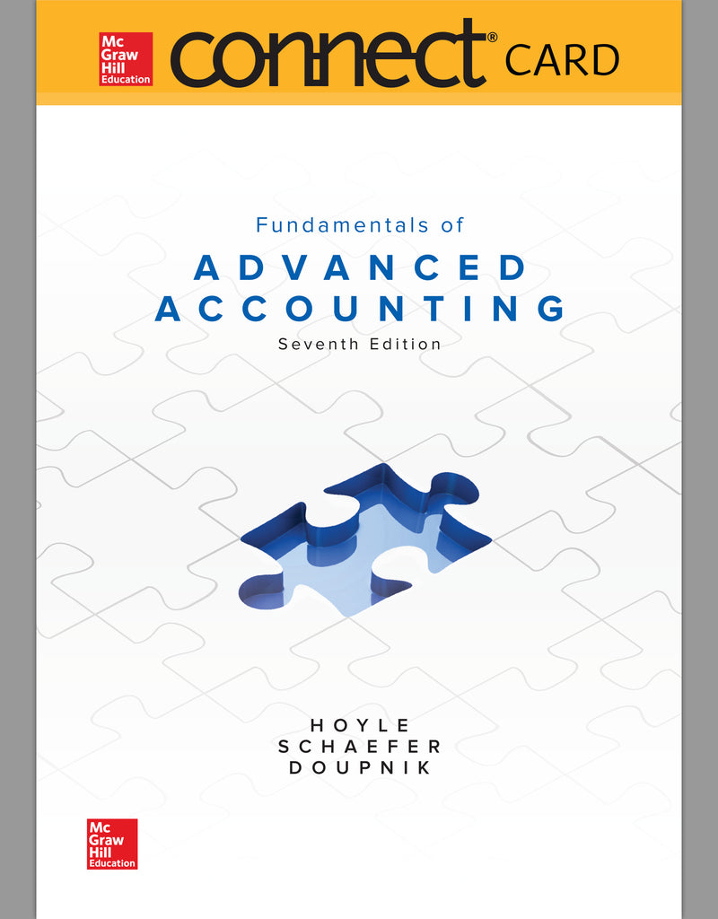 Connect Access Card For Fundamentals Of Advanced Accounting 7e