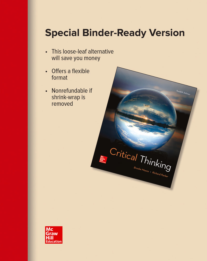 Gen Combo Looseleaf Critical Thinking; Connect Access Card