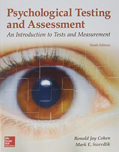 Gen Combo Psychological Testing And Assessment; Connect Access Card 9e