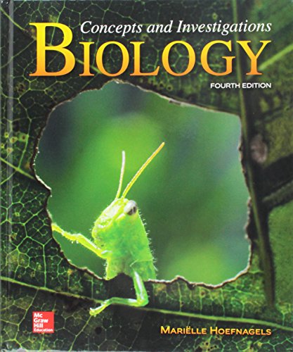 Gen Combo Biology Concepts And Investigations; Connect Access Card 4e
