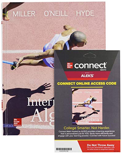 Package Intermediate Algebra With Connect Math Hosted By Aleks Access Card 5e