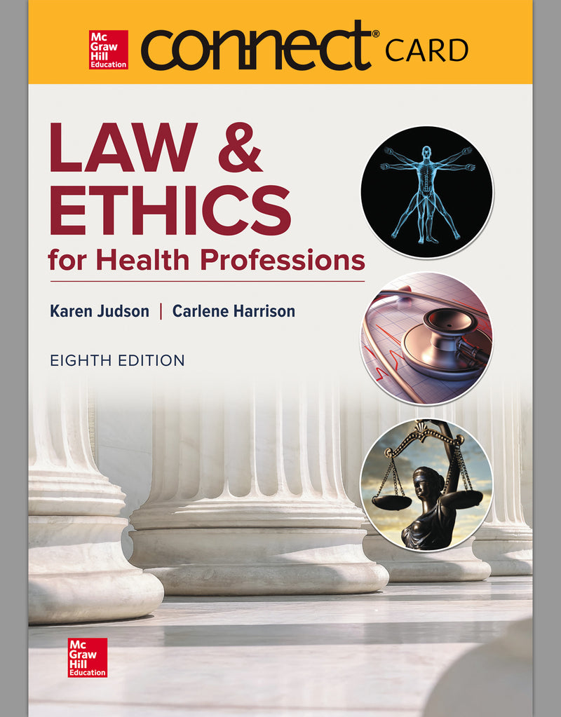 Connect Access Card For Law & Ethics For Health Professions 8e
