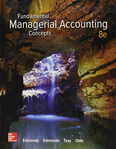 Gen Combo Fundamental Managerial Accounting Concepts; Connect Access Card 8e