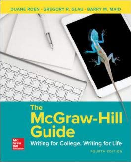 The Mcgraw Hill Guide Writing For College Writing For Life 4e With Connect Composition Access Card 4e