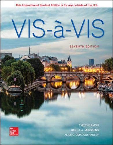 Vis-a-vis: Beginning French (Student Edition) Amon