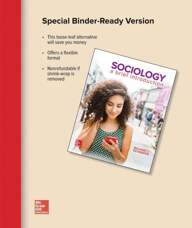 Sociology A Brief Introduction Loose Leaf Edition With Connect Access Card