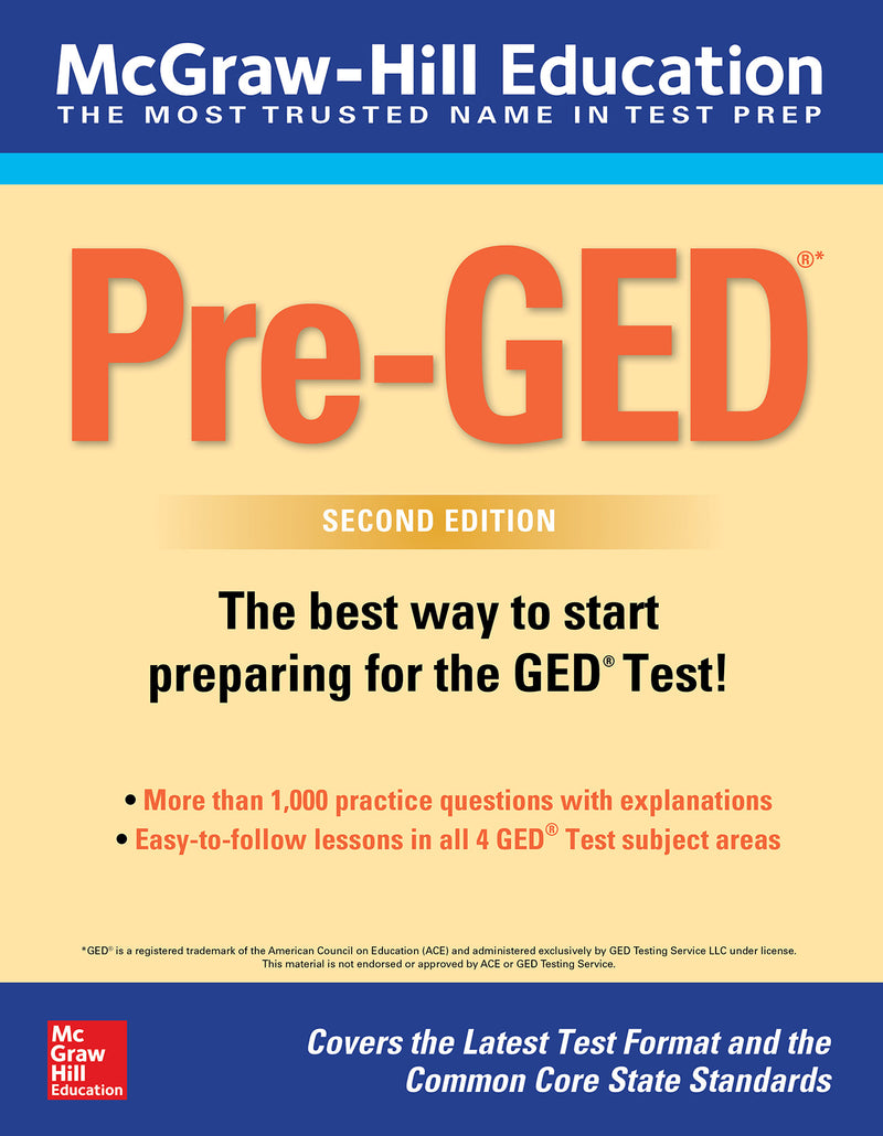 Mcgraw Hill Education Pre Ged Second Edition 2e