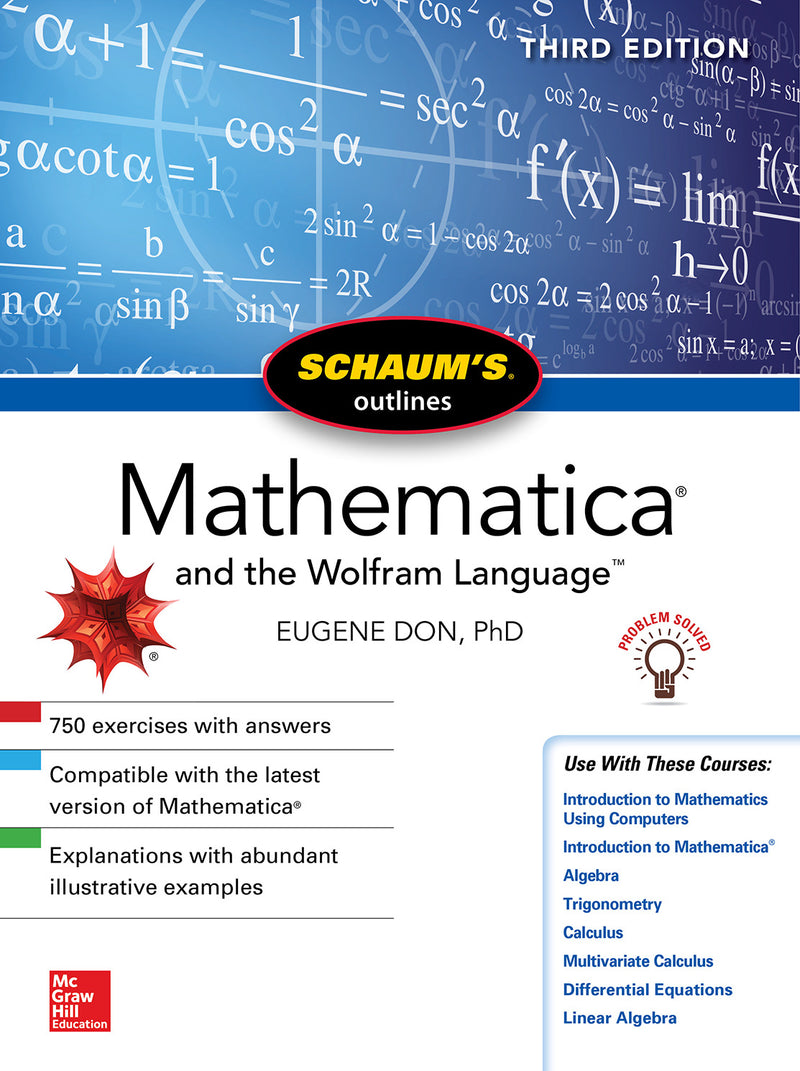 Schaums Outline Of Mathematica Third Edition 3e