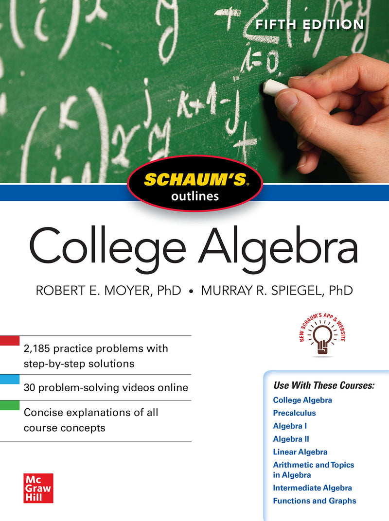 Schaums Outline Of College Algebra Fifth Edition 5e