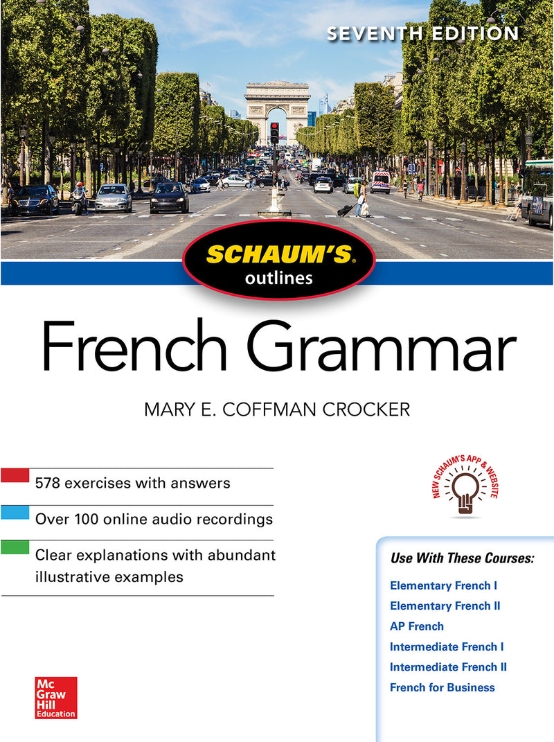 Schaums Outline Of French Grammar Seventh Edition 7e