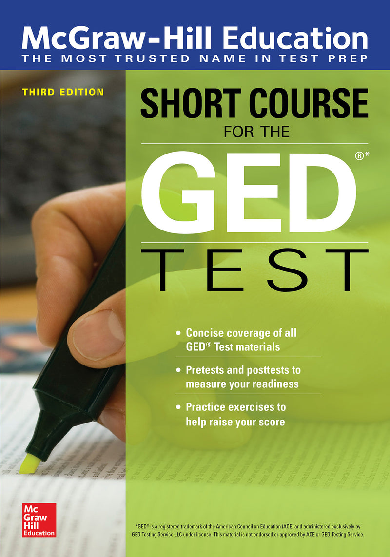 Mcgraw Hill Education Short Course For The Ged Test Third Edition 3e