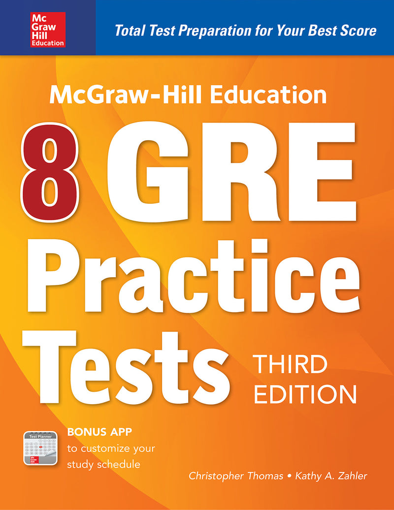 Mcgraw Hill Education 8 Gre Practice Tests Third Edition 3e