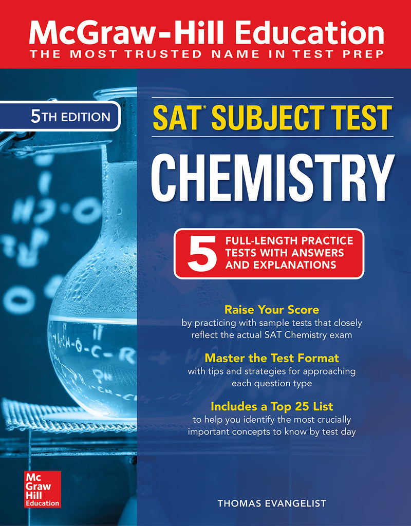 Mcgraw Hill Education Sat Subject Test Chemistry Fifth Edition 5e