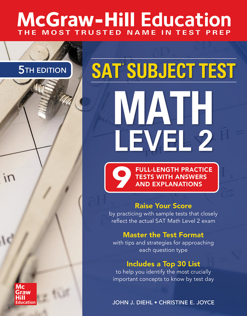 Mcgraw Hill Education Sat Subject Test Math Level 2 Fifth Edition 5e