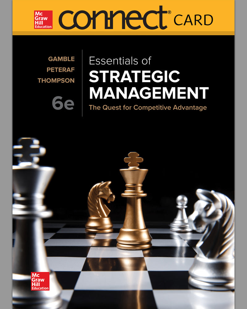 Connect 1 Semester Access Card For Essentials Of Strategic Management 6e