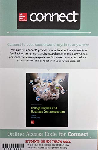 Connect Access Card For College English & Business Communication