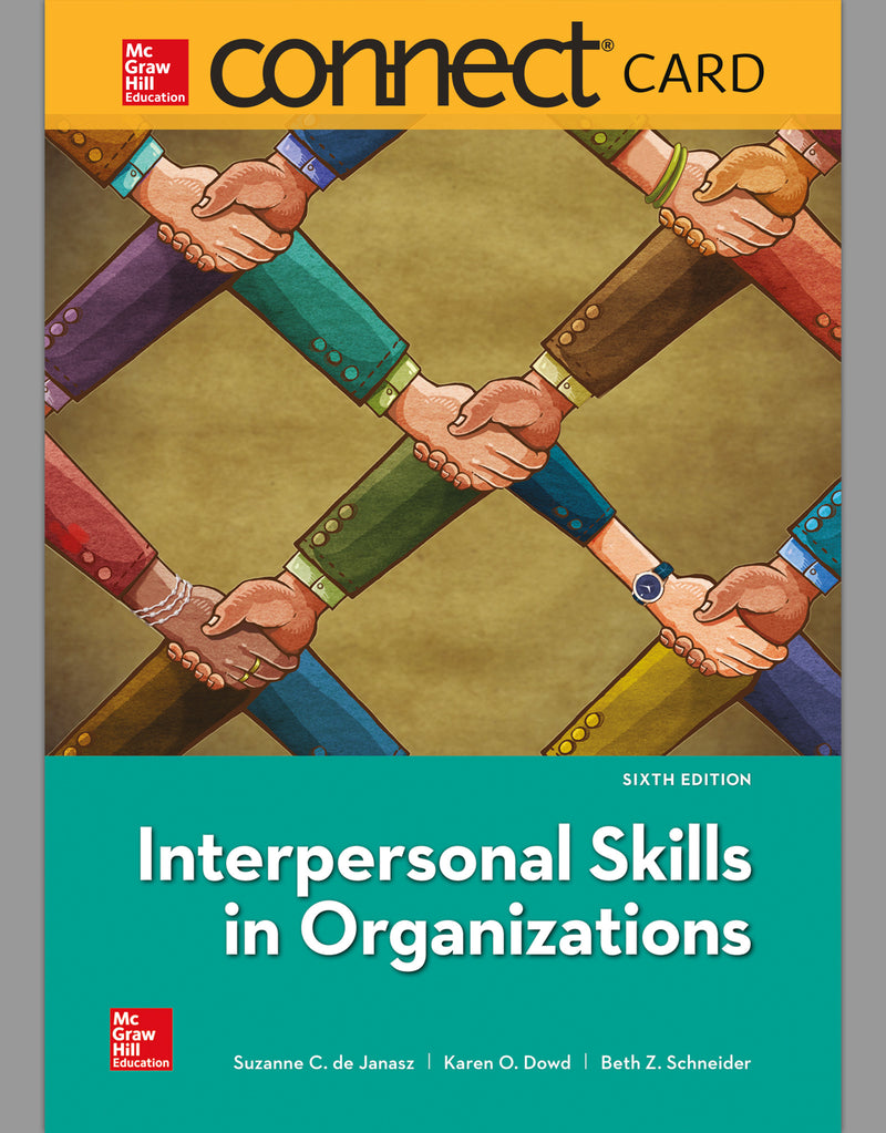 Connect Access Card For Interpersonal Skills In Organizations 6e
