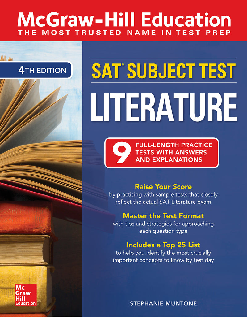 Mcgraw Hill Education Sat Subject Test Literature Fourth Edition 4e