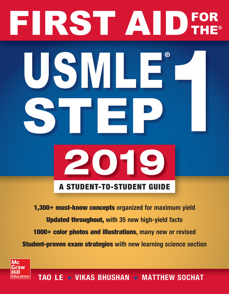 First Aid For The Usmle Step 1 2019 Twenty Ninth Edition 29e