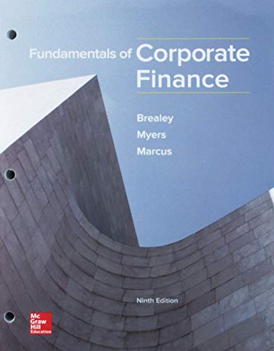Gen Combo Looseleaf Fundamentals Of Corporate Finance; Connect Access Card 9e
