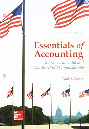 Loose Leaf For Essentials Of Accounting For Govenmental & Not For Profit Organizations